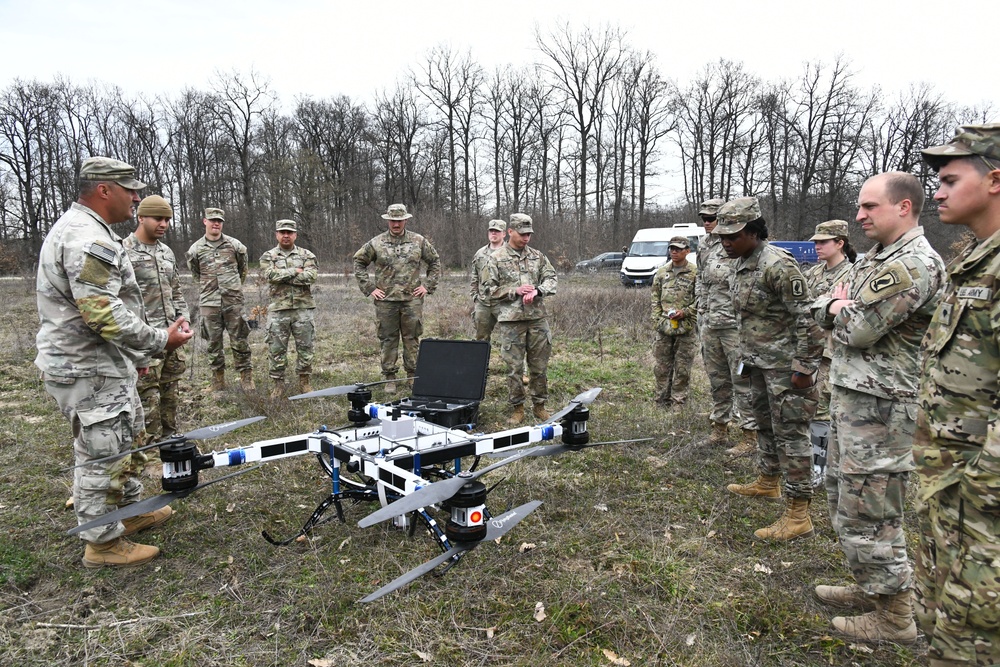 Sky Soldiers test FlyingBasket drone for transporting equipment and injuries