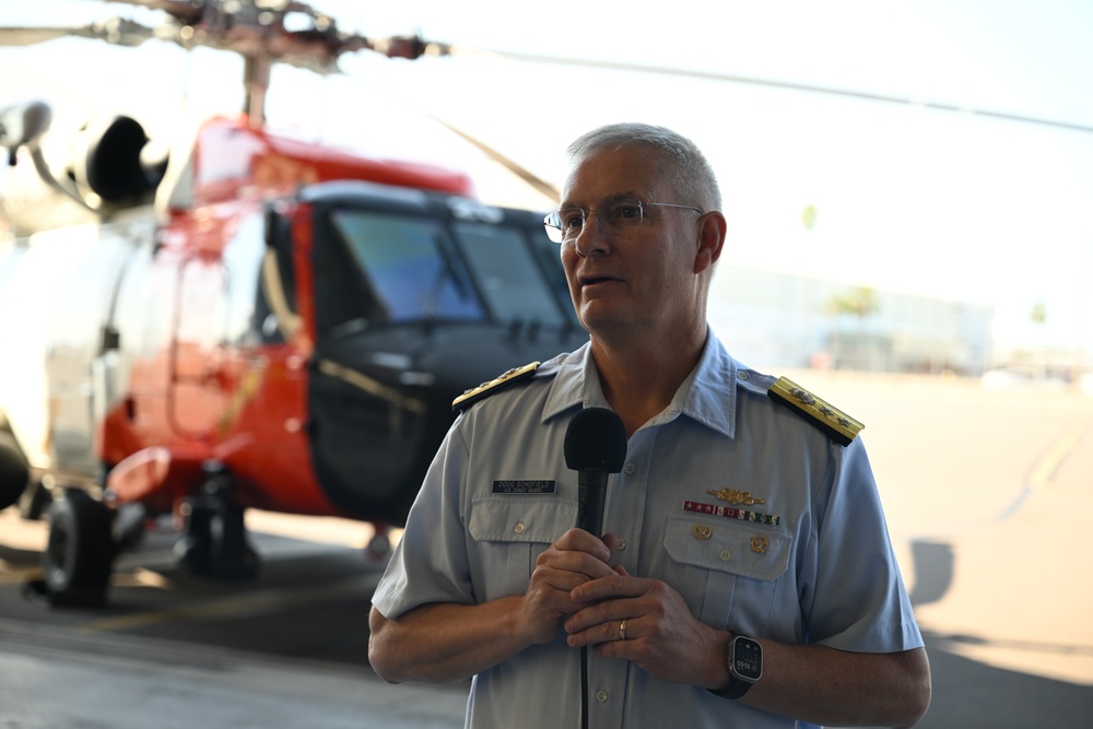 Seventh Coast Guard District commander meritoriously advances member