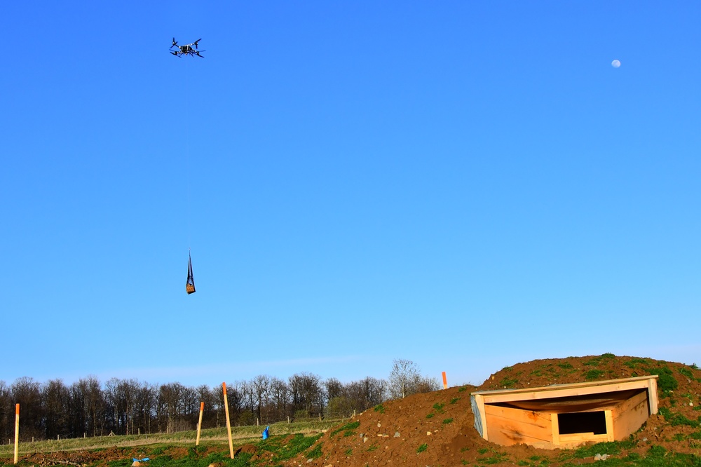 Sky Soldiers test FlyingBasket drone for transporting equipment and injuries