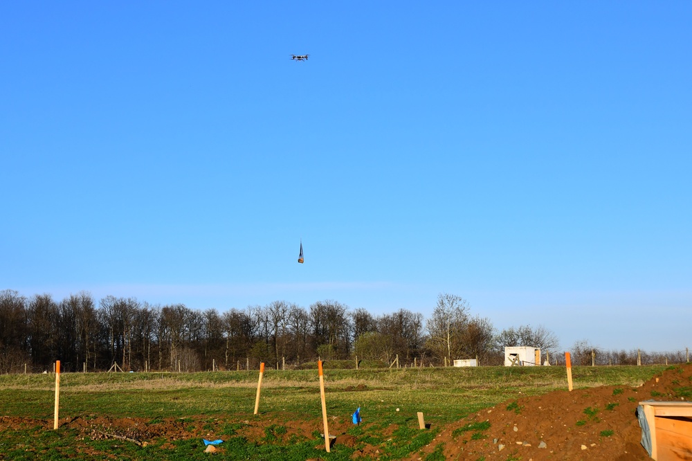 Sky Soldiers test FlyingBasket drone for transporting equipment and injuries