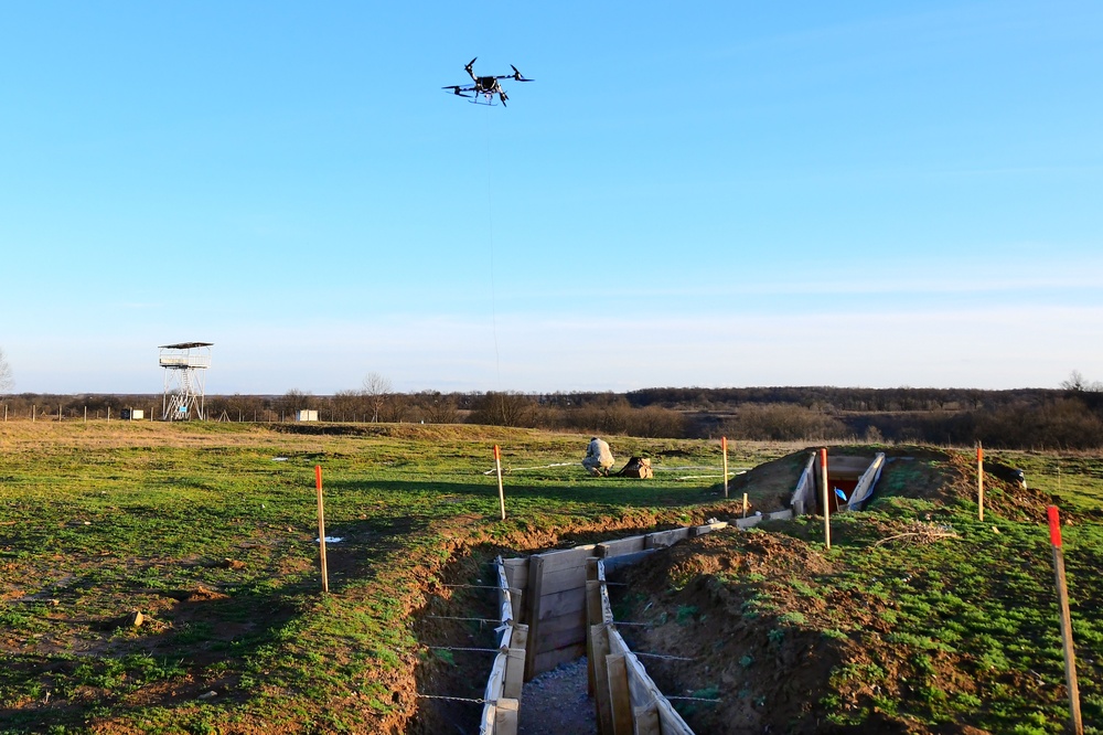 Sky Soldiers test FlyingBasket drone for transporting equipment and injuries