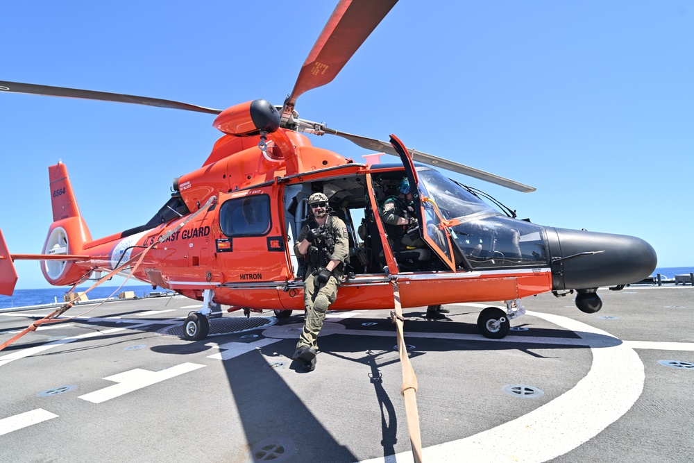 Coast Guard Cutter Kimball conducts operations in the Eastern Pacific Ocean