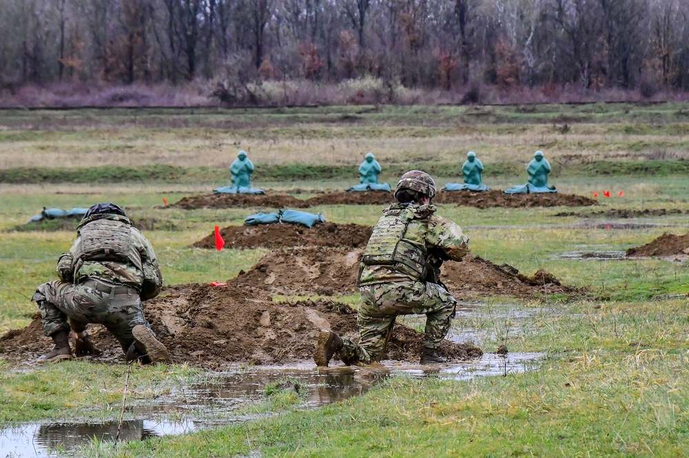 Sky Soldiers Conduct M4 team live-fire exercises at Gašinci training area, Croatia