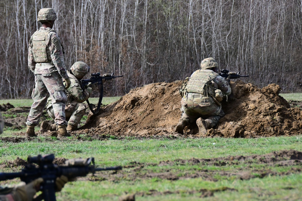 Sky Soldiers Conduct M4 team live-fire exercises at Gašinci training area, Croatia