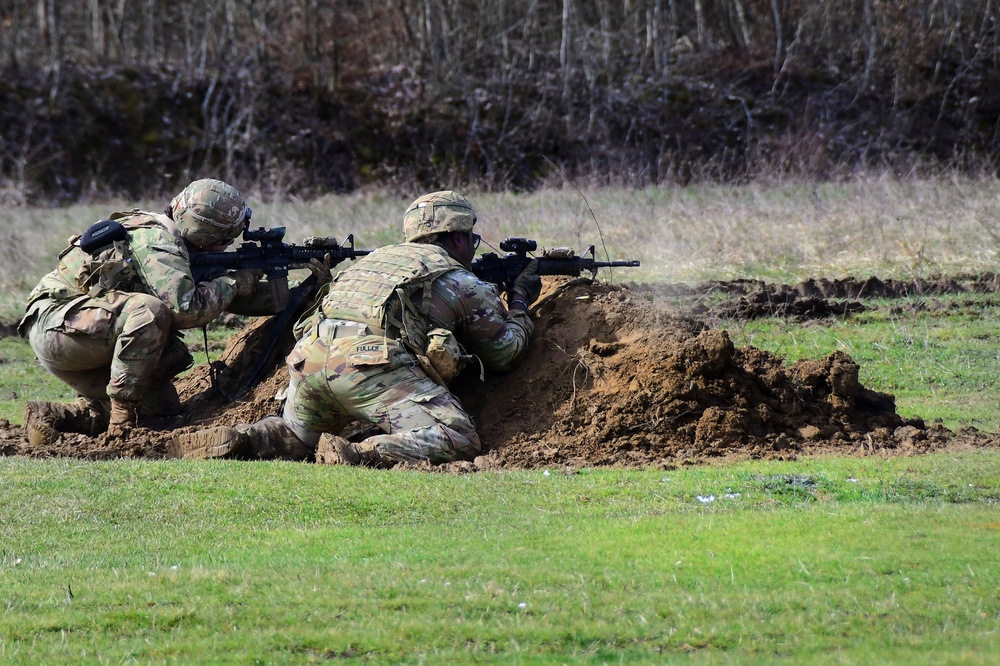 Sky Soldiers Conduct M4 team live-fire exercises at Gašinci training area, Croatia