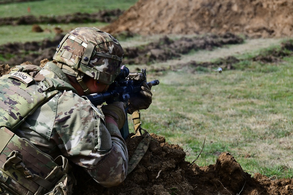 Sky Soldiers Conduct M4 team live-fire exercises at Gašinci training area, Croatia