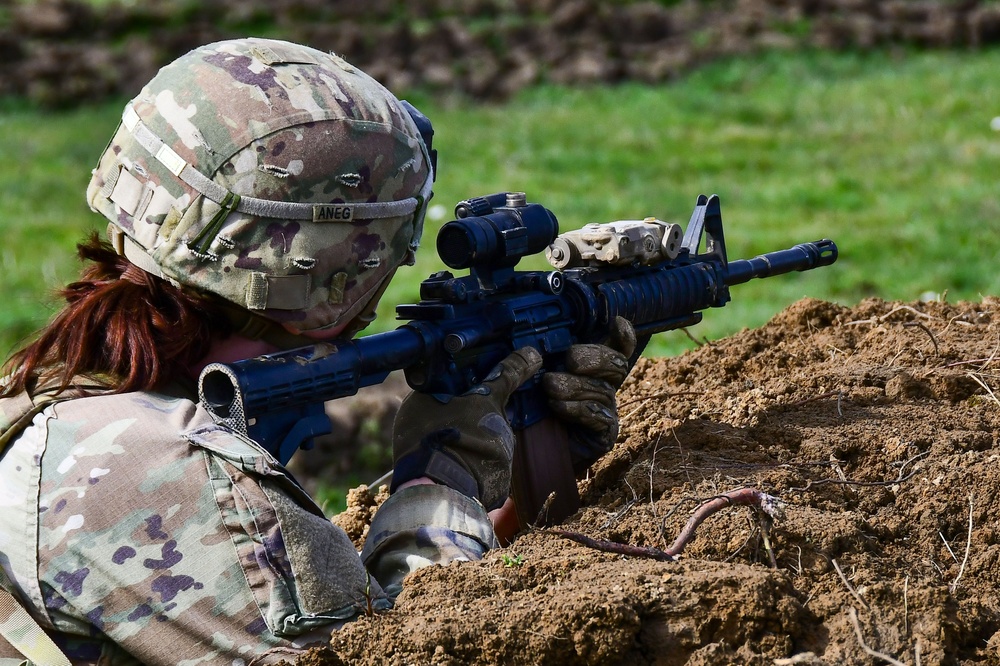 Sky Soldiers Conduct M4 team live-fire exercises at Gašinci training area, Croatia