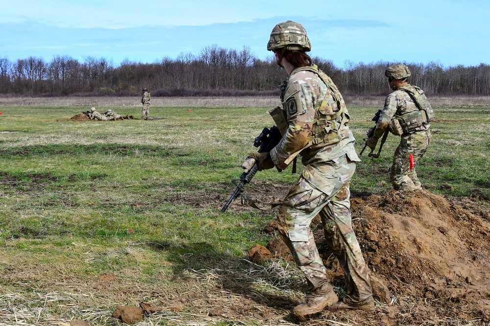 Sky Soldiers Conduct M4 team live-fire exercises at Gašinci training area, Croatia