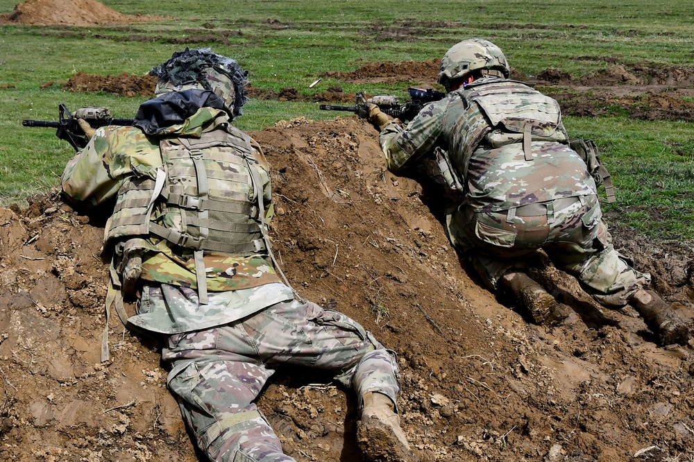 Sky Soldiers Conduct M4 team live-fire exercises at Gašinci training area, Croatia