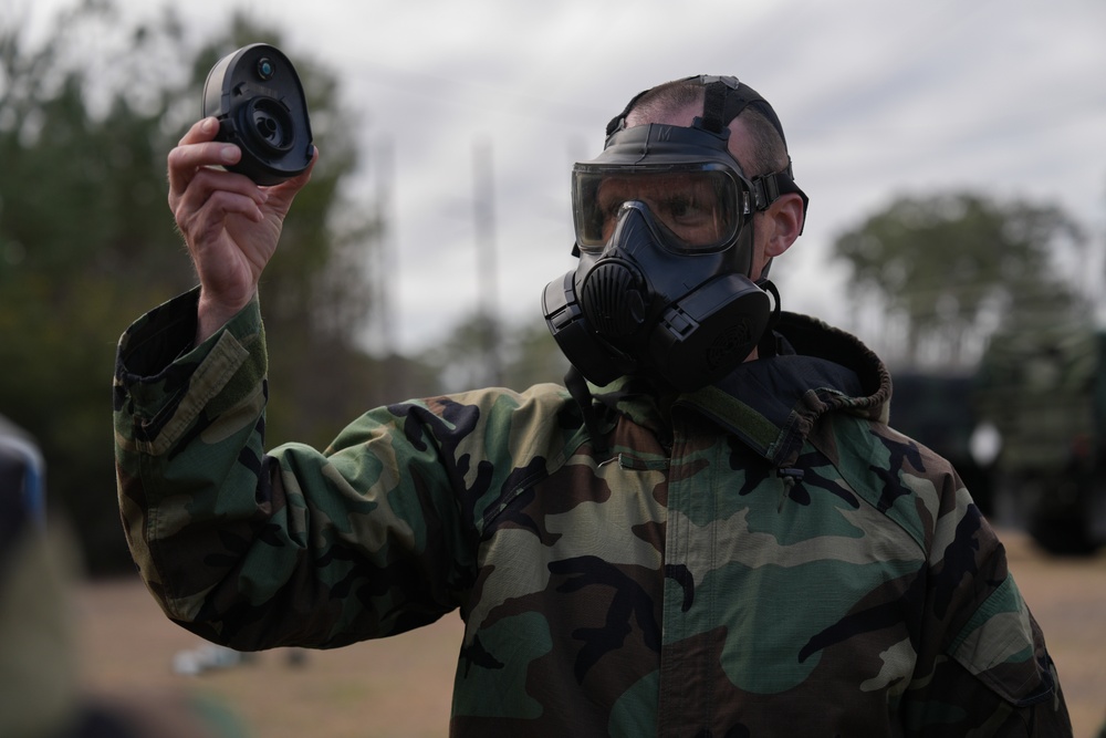 2nd MLG CBRN Marines Conduct Gas Chamber Training