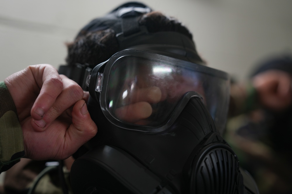 2nd MLG CBRN Marines Conduct Gas Chamber Training