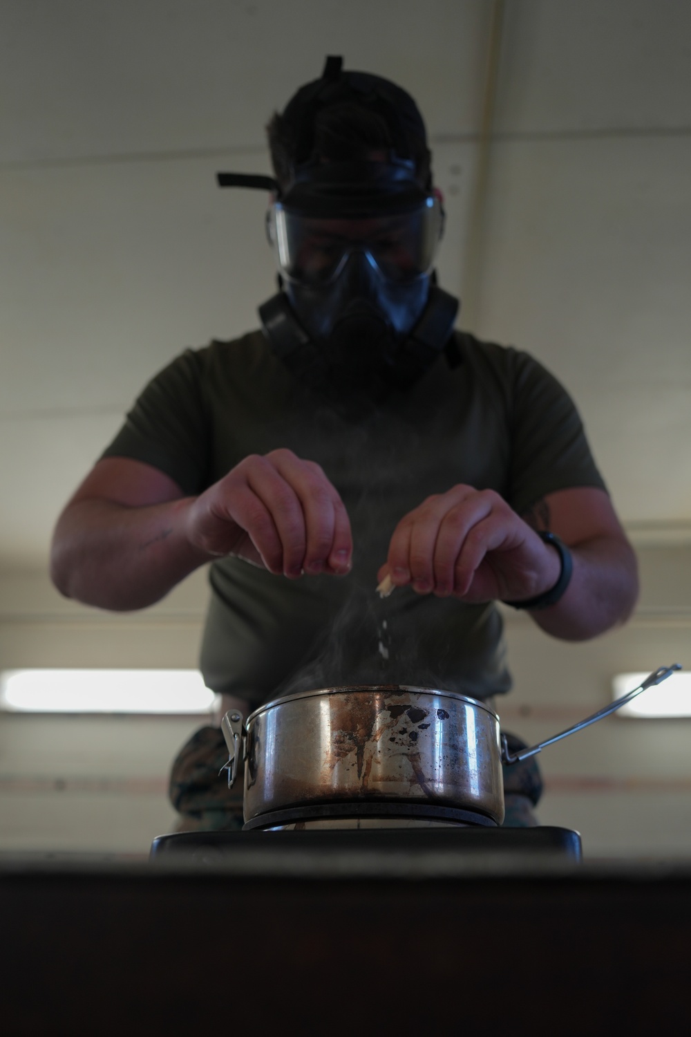 2nd MLG CBRN Marines Conduct Gas Chamber Training