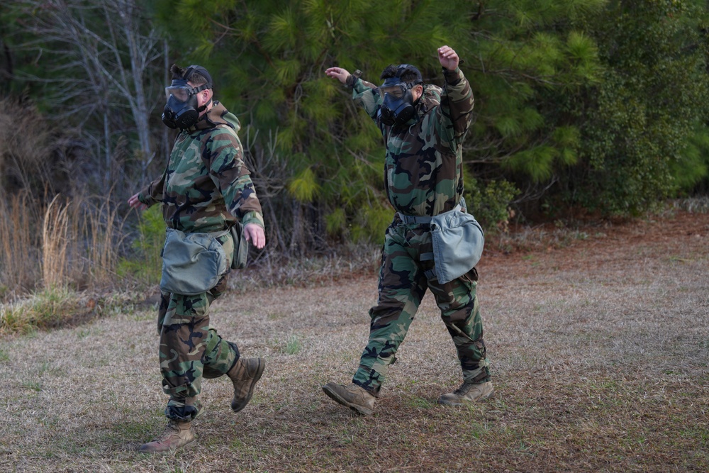 2nd MLG CBRN Marines Conduct Gas Chamber Training