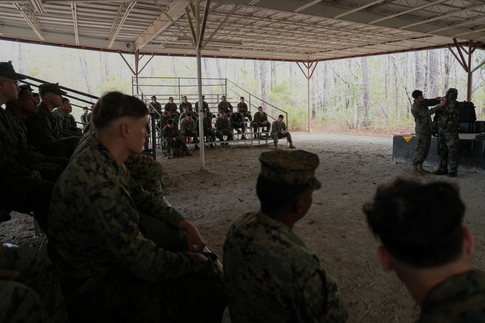 2nd MLG CBRN Marines Conduct Gas Chamber Training