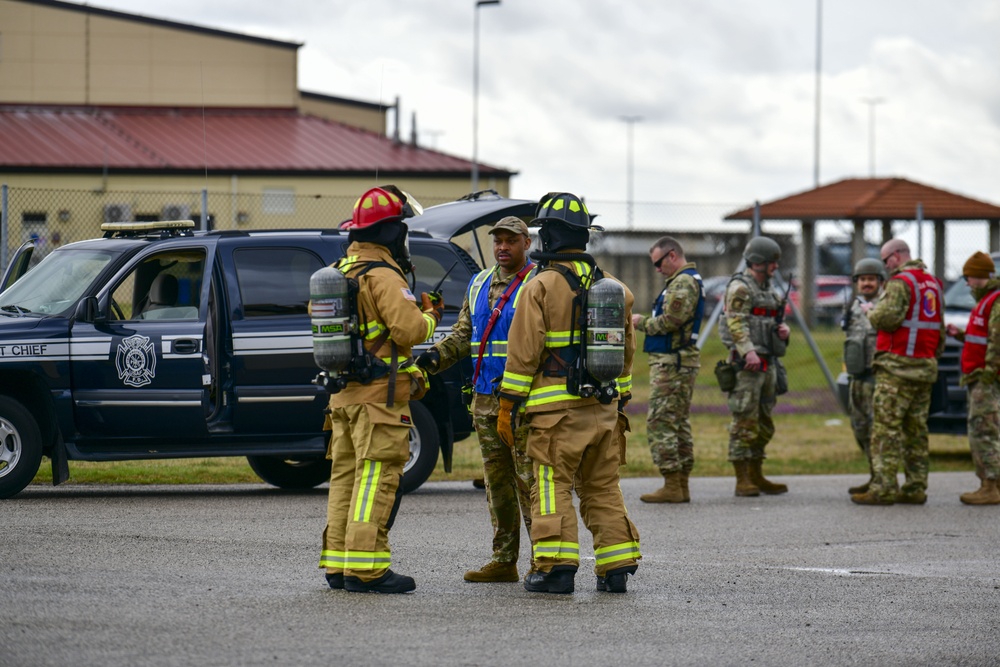 Exercise Fighting Wyvern 25-01 simulated fire incident