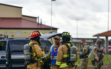 Exercise Fighting Wyvern 25-01 simulated fire incident