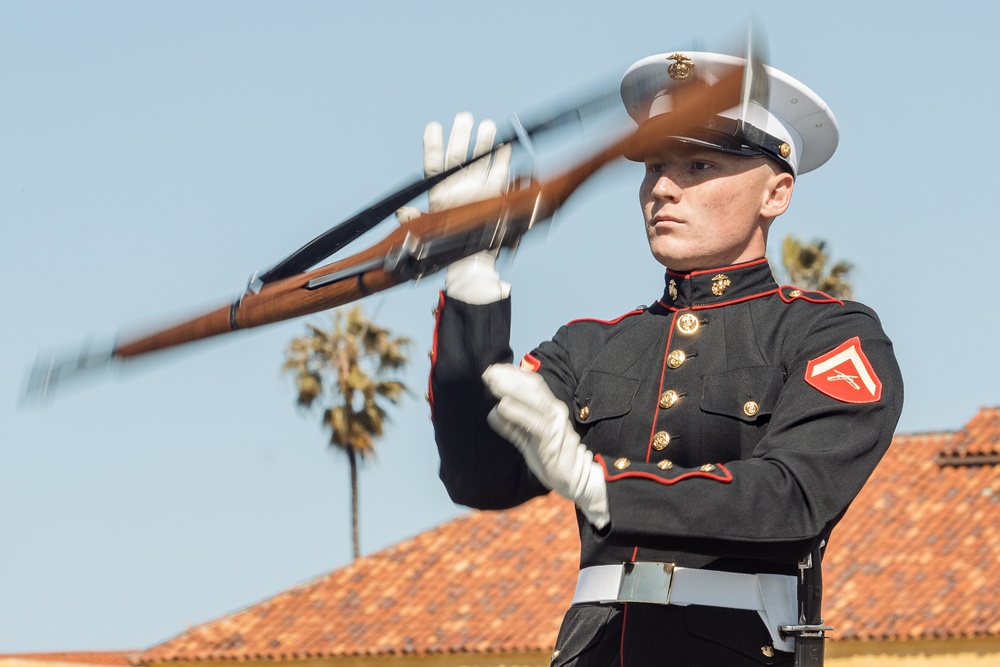 Battle Color Training Detachment Visit at MCRD San Diego
