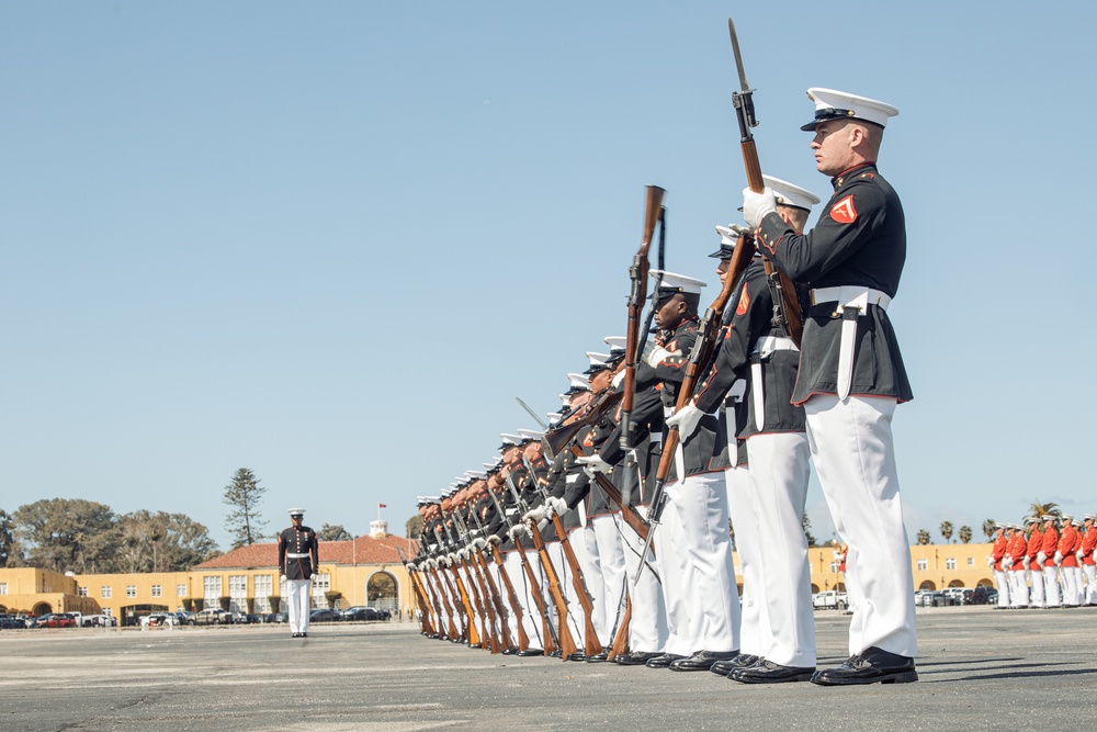 Battle Color Training Detachment Visit at MCRD San Diego