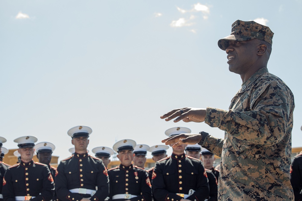 Battle Color Training Detachment Visit at MCRD San Diego