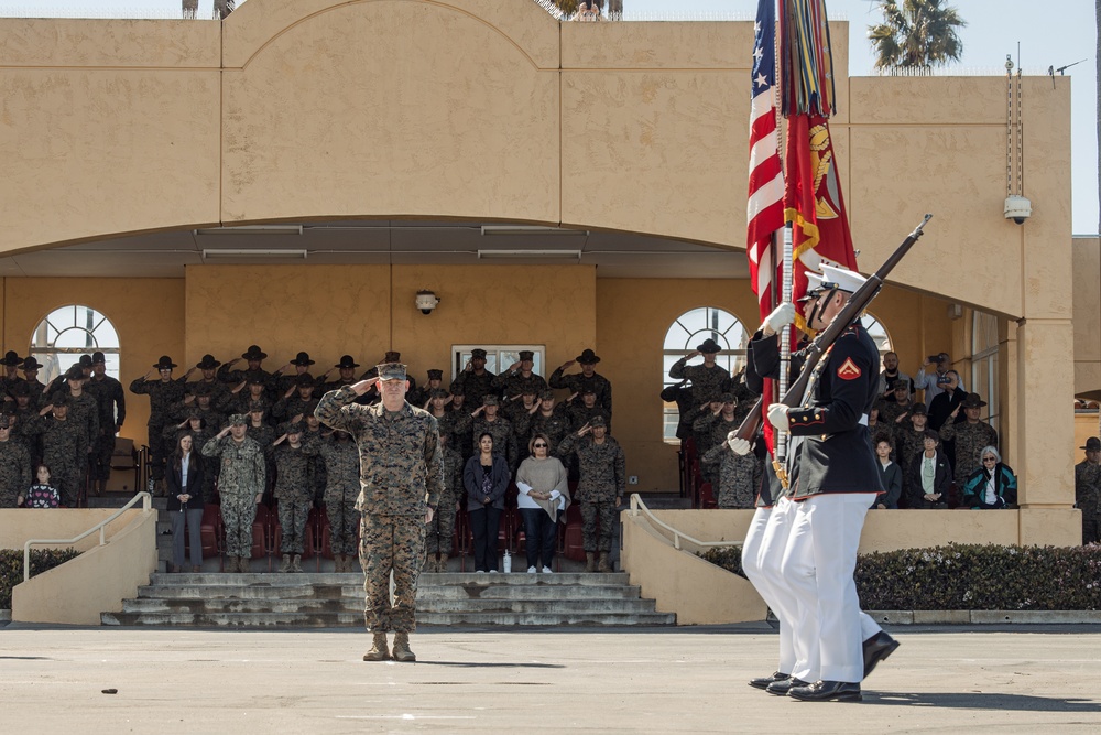 Battle Color Training Detachment Visit at MCRD San Diego