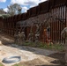 U.S. Marines mount concertina wire along southern border barrier