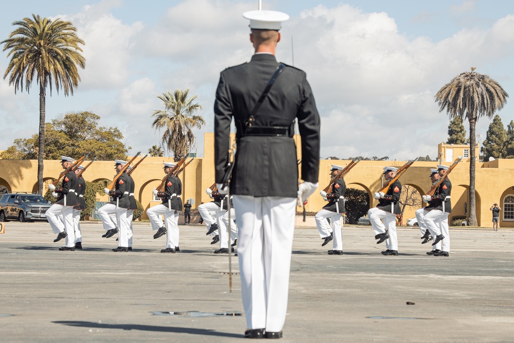 Battle Color Training Detachment Visit at MCRD San Diego
