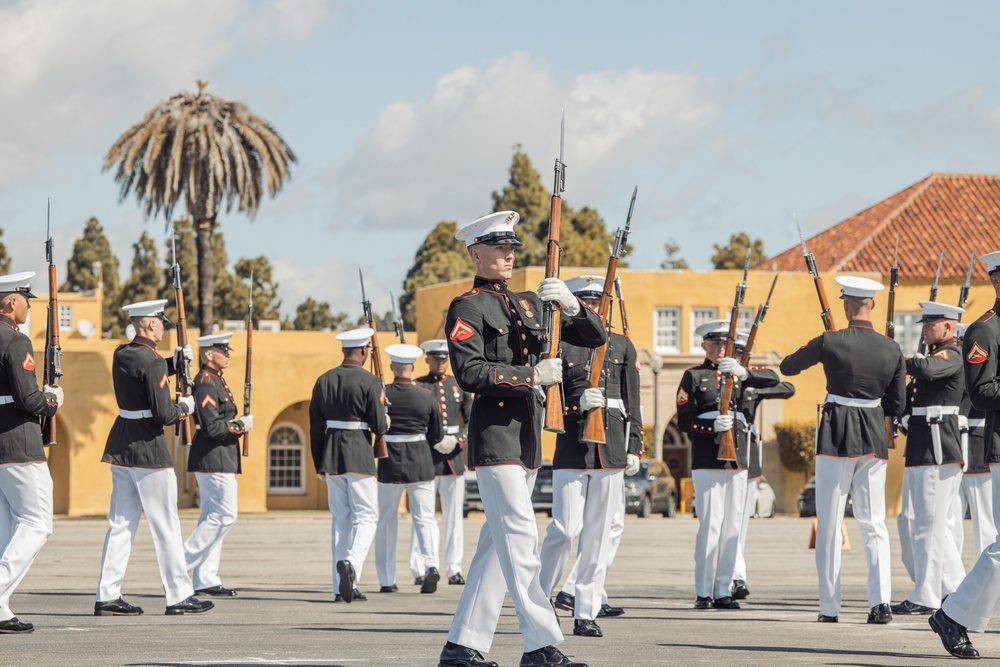 Battle Color Training Detachment Visit at MCRD San Diego