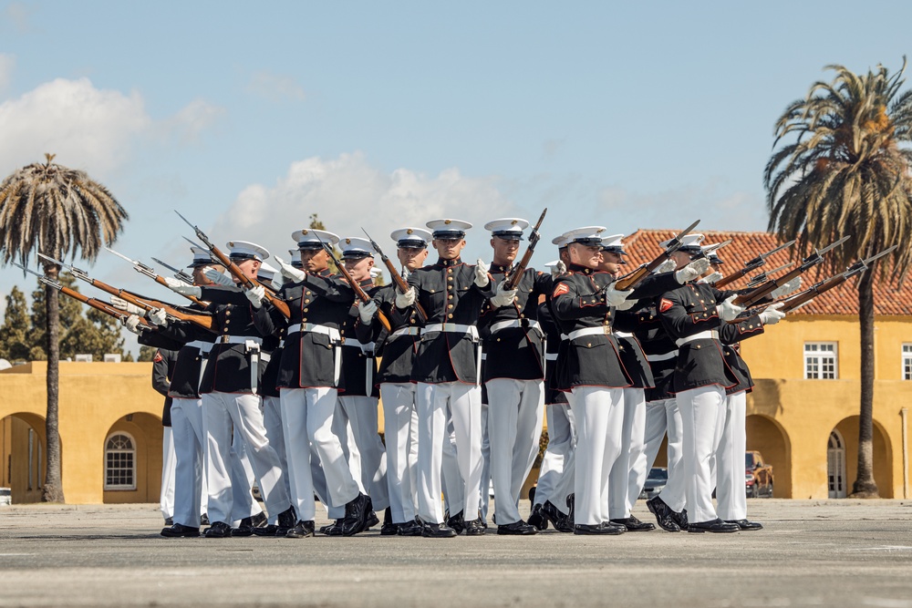 Battle Color Training Detachment Visit at MCRD San Diego