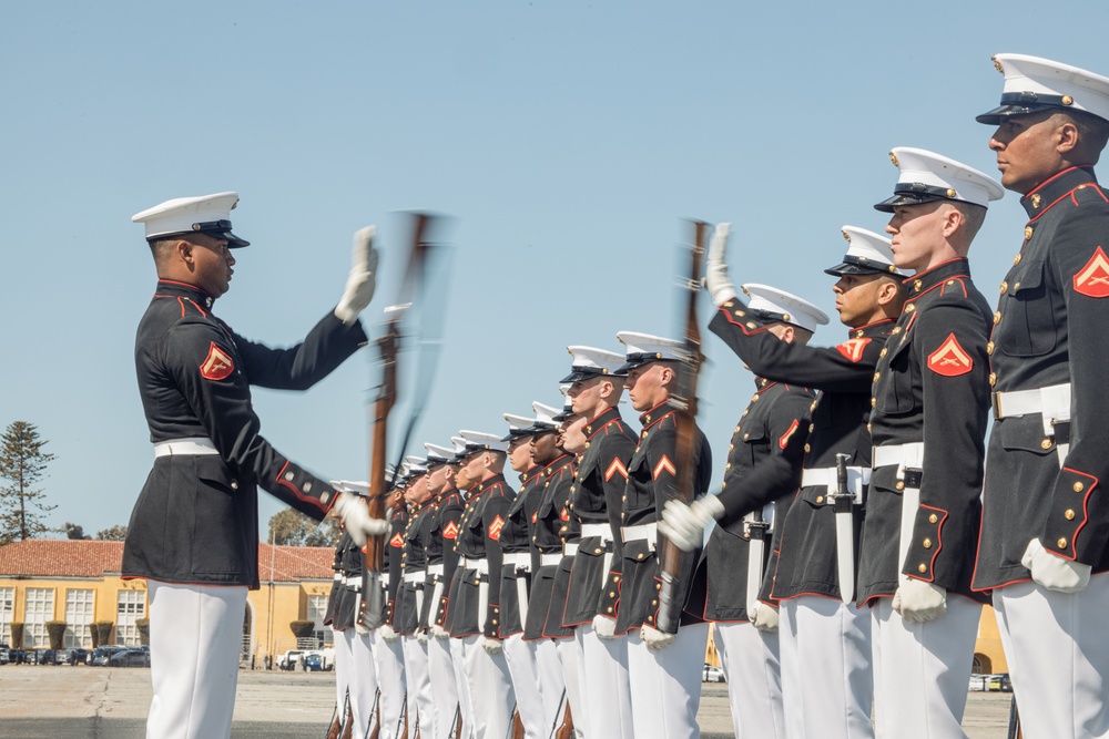 Battle Color Training Detachment Visit at MCRD San Diego