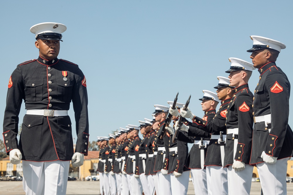 Battle Color Training Detachment Visit at MCRD San Diego