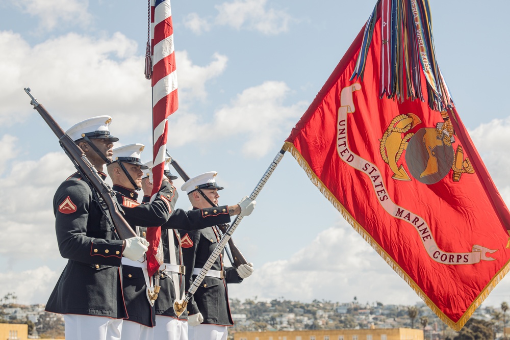 Battle Color Training Detachment Visit at MCRD San Diego