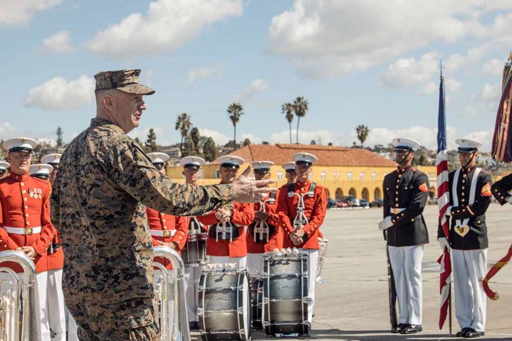 Battle Color Training Detachment Visit at MCRD San Diego