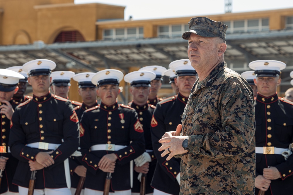 Battle Color Training Detachment Visit at MCRD San Diego