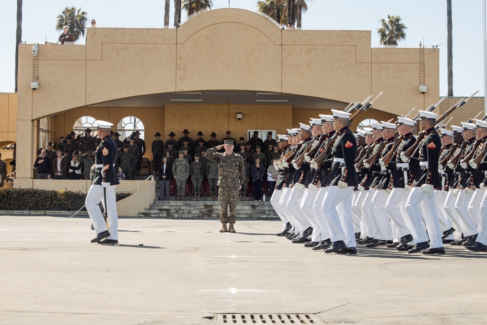 Battle Color Training Detachment Visit at MCRD San Diego
