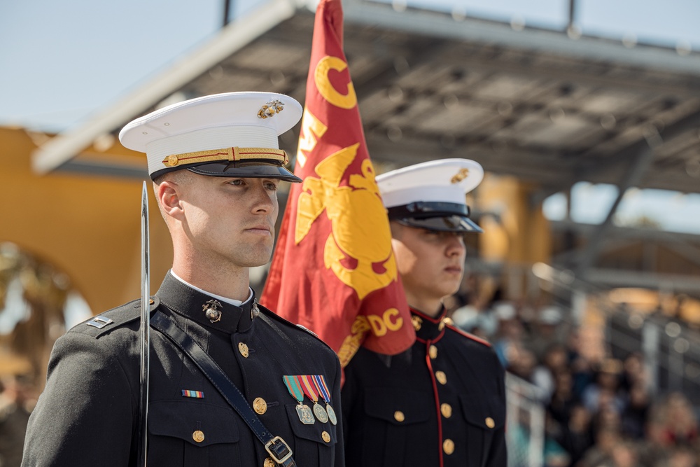 Battle Color Training Detachment Visit at MCRD San Diego