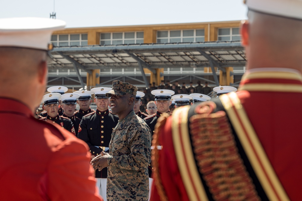 Battle Color Training Detachment Visit at MCRD San Diego