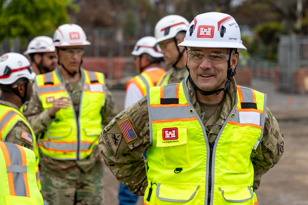 USACE Chief Oversees Wildfire Debris Removal