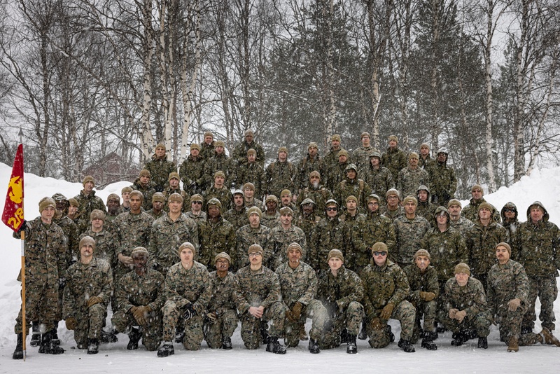 Exercise Joint Viking 25: Golf Company, 2d Battalion, 8th Marines Group Photo