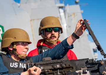 USS New York Crew Served Weapons Shoot