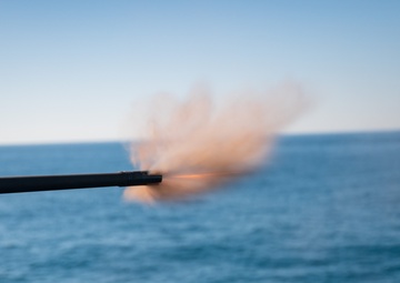 USS New York Crew Served Weapons Shoot