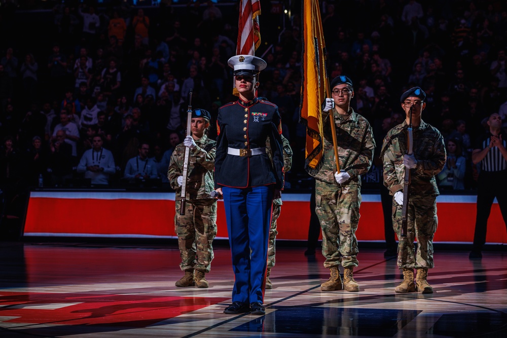 Sgt. Shelby Petersen performs national anthem at Capital One Arena