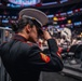 Sgt. Shelby Petersen performs the national anthem at Capital One Arena