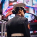 Sgt. Shelby Petersen performs the national anthem at Capital One Arena