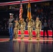 Sgt. Shelby Petersen performs the national anthem at Capital One Arena