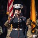 Sgt. Shelby Petersen performs the national anthem at Capital One Arena