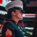 Sgt. Shelby Petersen performs the national anthem at Capital One Arena