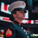 Sgt. Shelby Petersen performs the national anthem at Capital One Arena