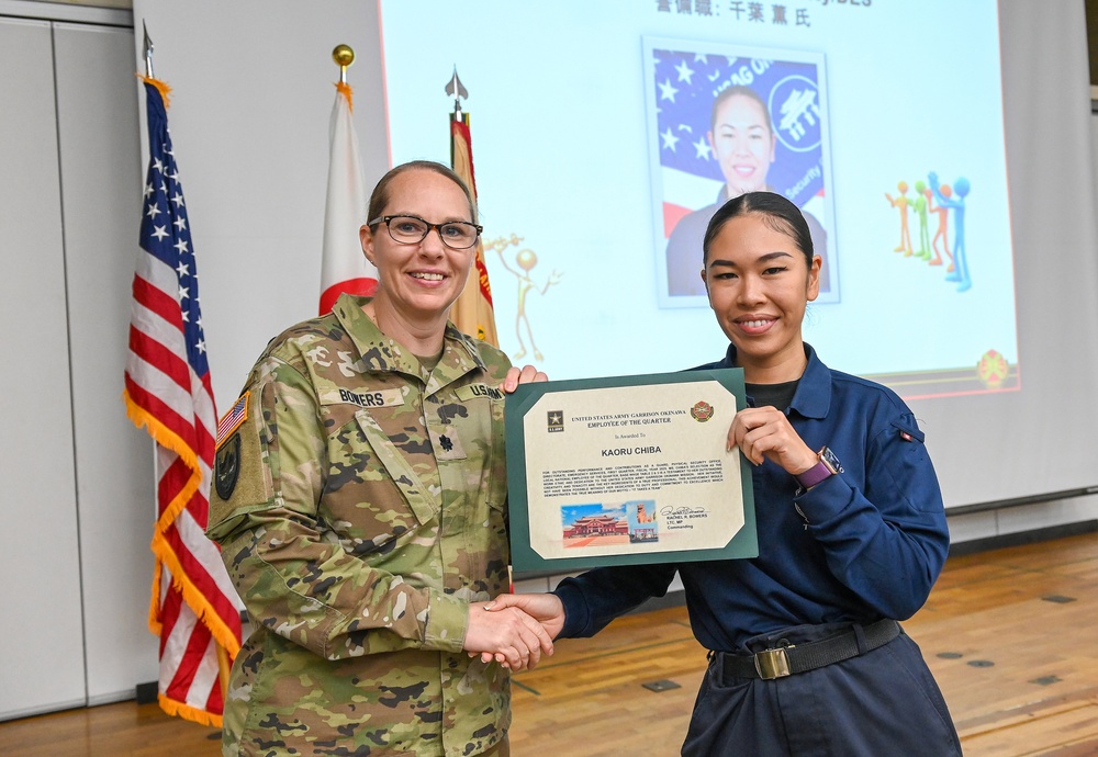 USAG Okinawa Hosts Awards, Town Hall Meeting