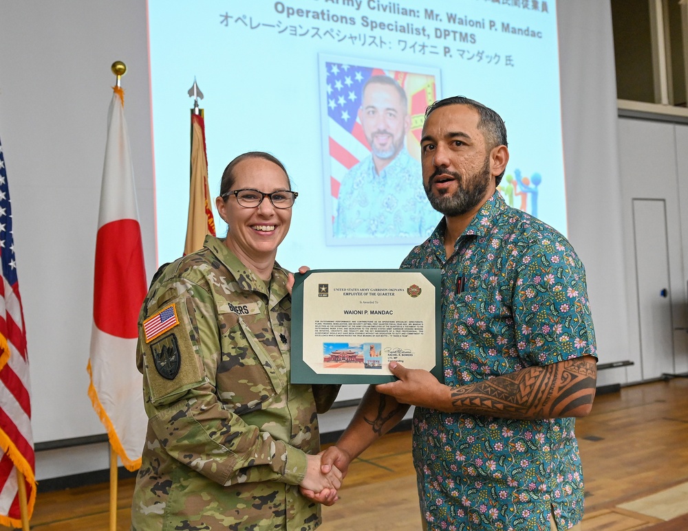 USAG Okinawa Hosts Awards, Town Hall Meeting