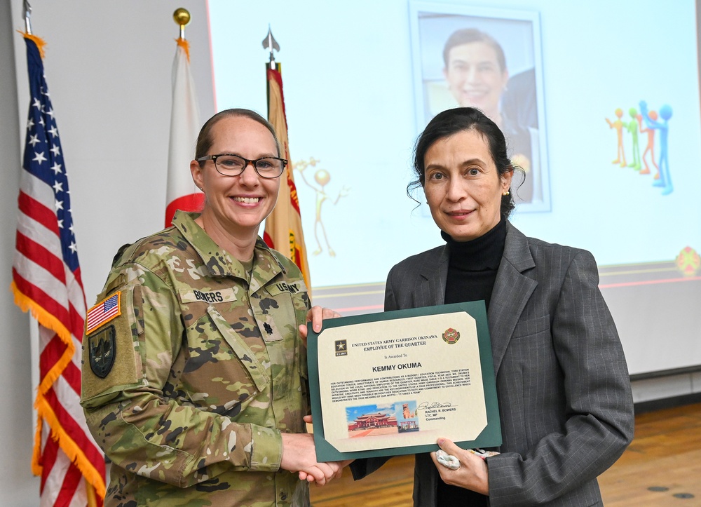 USAG Okinawa Hosts Awards, Town Hall Meeting